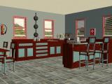 Chiclettina Fjord Kitchen Counter in AL Wood Colours Screenshot