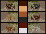 SimWardrobe's Round Cafe Table & Chair Recoloured Screenshot